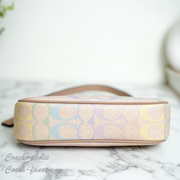 NWT Coach CDC38 Nolita 19 In Rainbow Signature Canvas